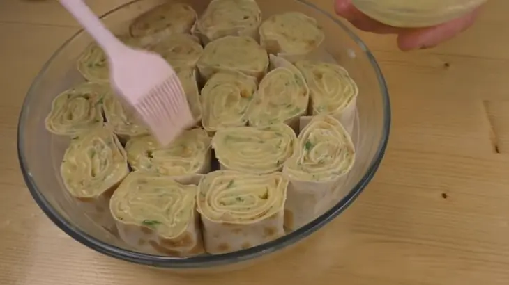 Отрывной пирог из лаваша с картофелем и сыром: шаг 5