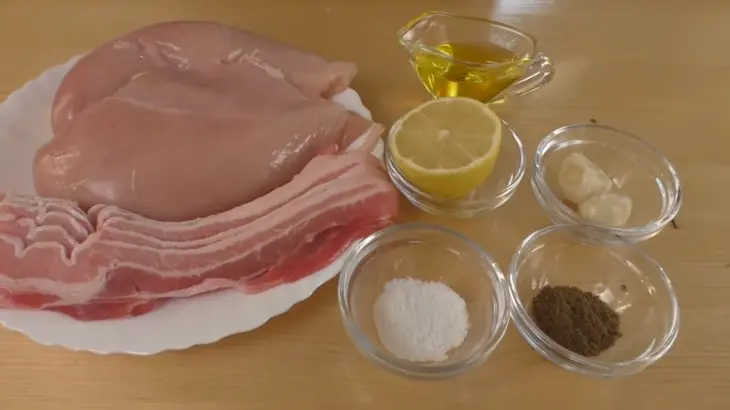 Мясная закуска на праздничный стол: шаг 1