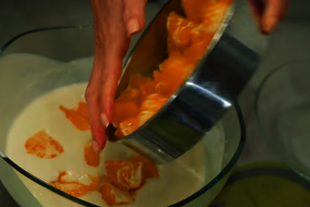 Апельсиновый торт с творогом и сметаной без выпечки: шаг 7