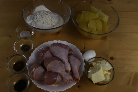 Куриная голень в картофельном тесте: шаг 1