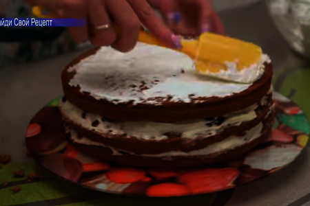 Бисквитный торт : шаг 8