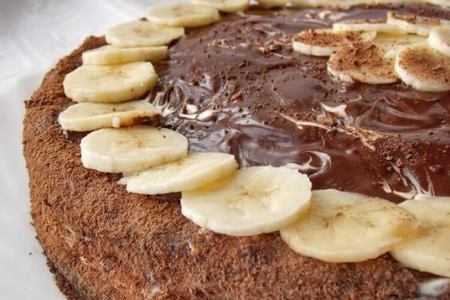 Шоколадно-банановый торт и другие варианты десерта с фруктами: шаг 2