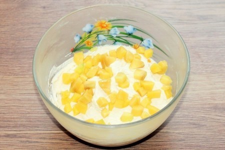 Творожный кекс с манговым кремом и сыром. "махеевъ",  23 февраля: шаг 7