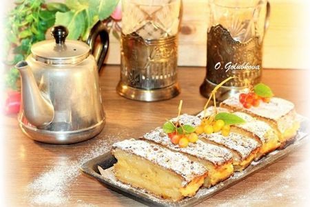 Творожный кекс с манговым кремом и сыром. "махеевъ",  23 февраля: шаг 13