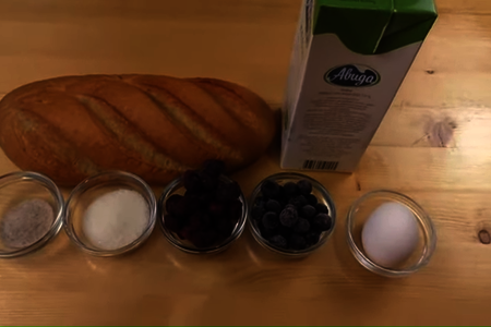 Завтрак из замороженного кефира и батона: шаг 1