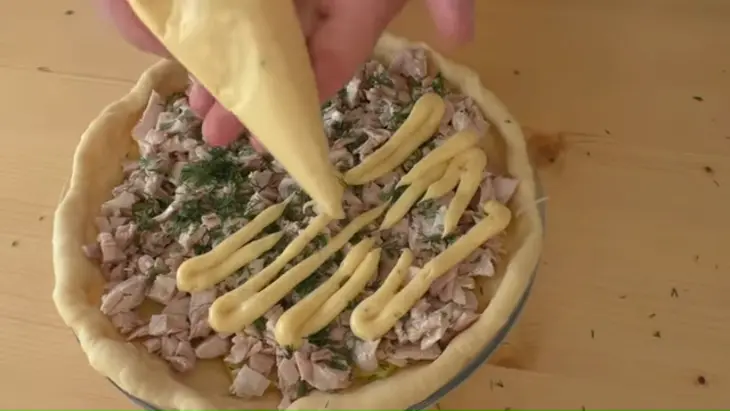 Пирог с картошкой, мясом и заварным кремом: шаг 6