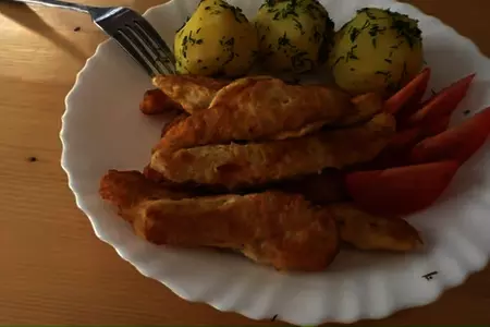 Куриные палочки на сковороде: шаг 6