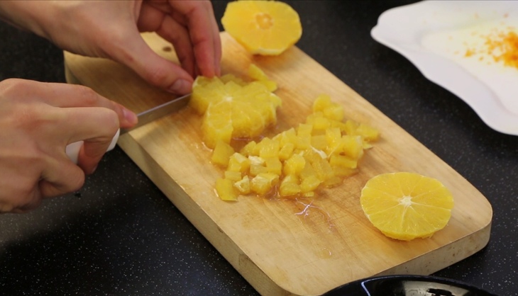 Апельсиновый кекс с сахарной глазурью: шаг 3