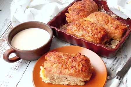 Блины с мясом "перевертыш": шаг 13