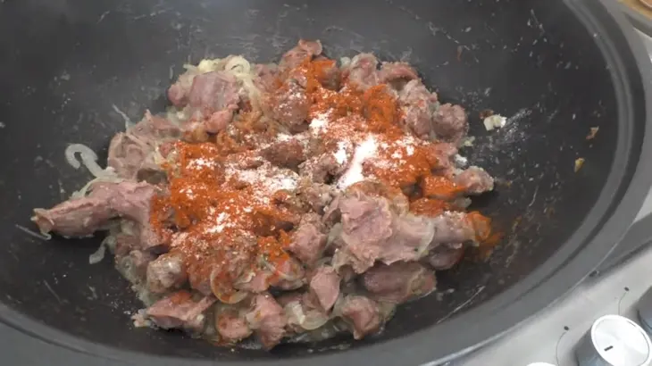 Горячее блюдо из куриных желудочков: шаг 3