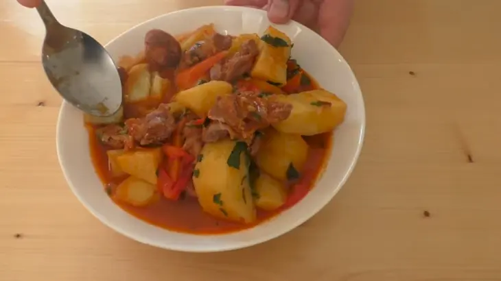 Горячее блюдо из куриных желудочков: шаг 6