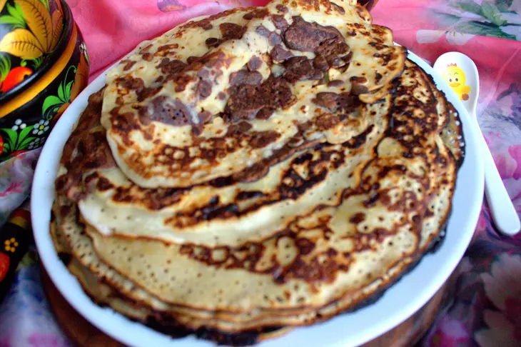 Блины на молоке с какао: шаг 9