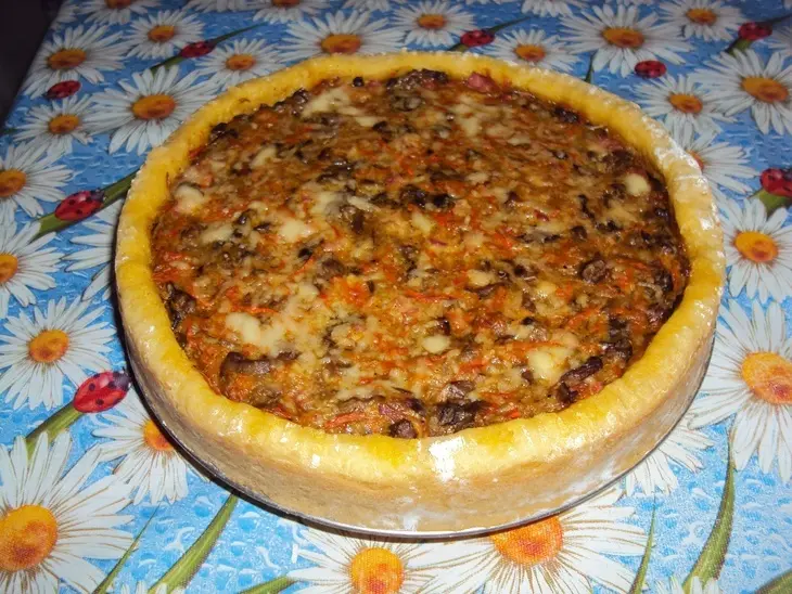 Пирог из картофельного теста с курицей и овощами: шаг 13