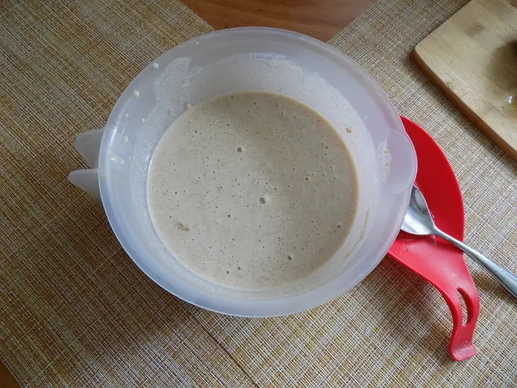 Блины из цельнозерновой муки с овсянкой и брокколи: шаг 5