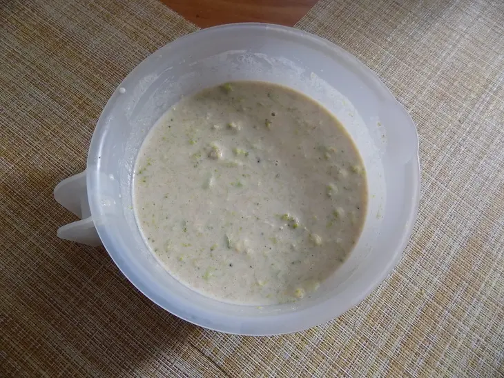 Блины из цельнозерновой муки с овсянкой и брокколи: шаг 8