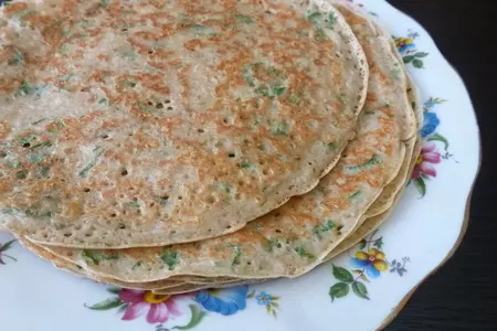 Сырные блинчики с зеленью: шаг 7
