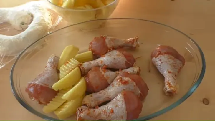 Картошка с мясом и тестом в духовке: шаг 5