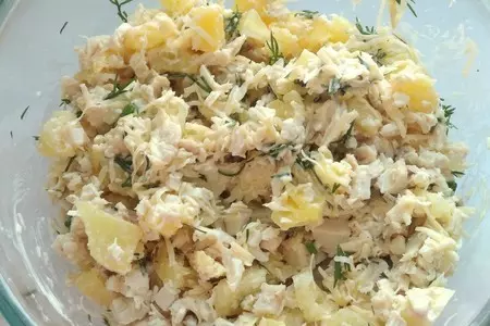 Блинчики нэм с курицей и ананасами: шаг 4