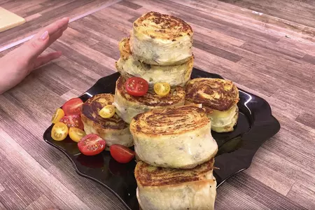 Лаваш с картошкой и грибами, постный рецепт на каждый день: шаг 8