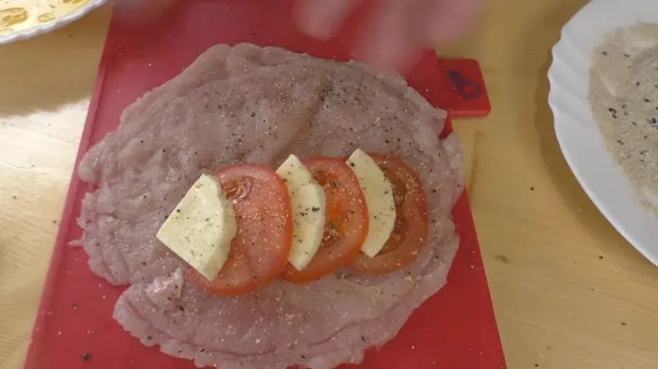 Куриная грудка с начинкой: шаг 3
