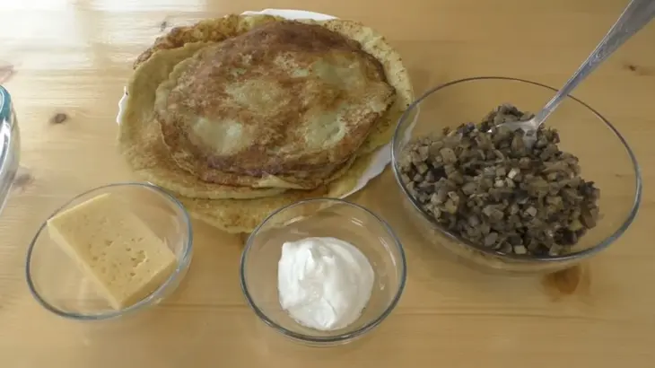 Рулетики с грибами / драники по-новому: шаг 5