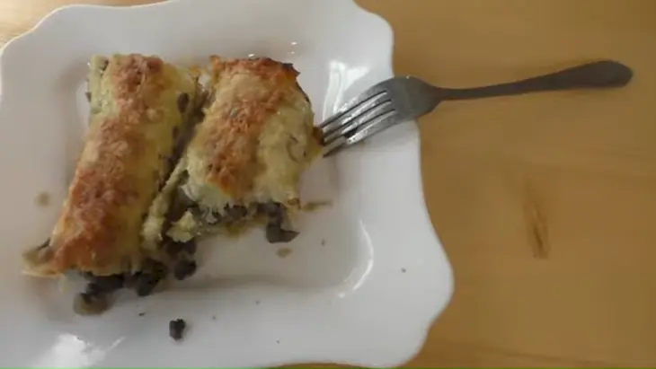 Рулетики с грибами / драники по-новому: шаг 8