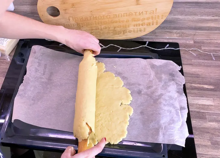 Постный пирог с яблоками - галета: шаг 2