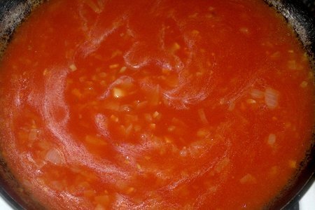 Икорные оладьи с томатно-луковой заливкой, "махеевъ", россия: шаг 8