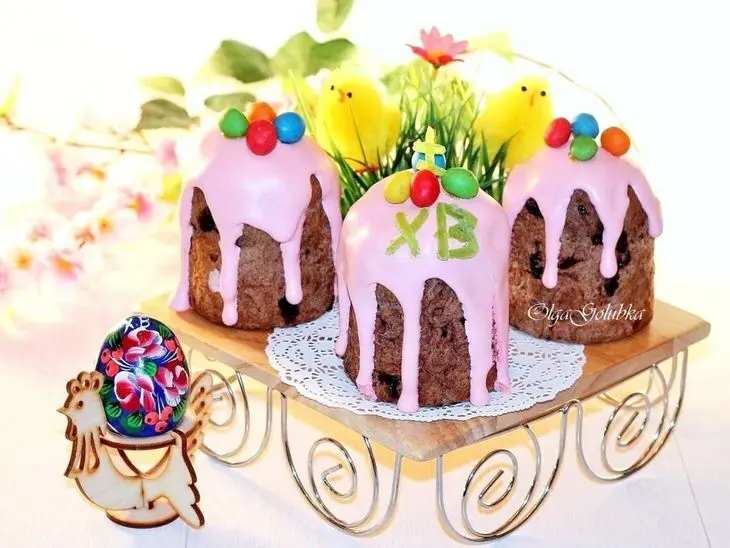 Шоколадный кулич на пасху #пасха: шаг 13