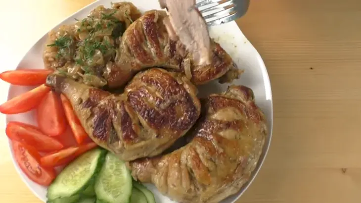 Куриное мясом со вкусом шашлыка на сковороде: шаг 8