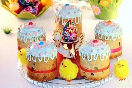 Кулич с глазурью на сгущенке #пасха: шаг 14