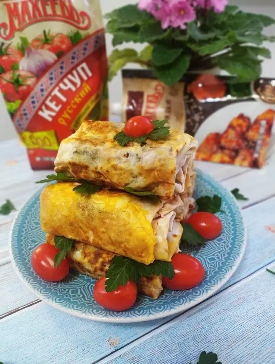 Мини-шаверма в кляре  "махеевъ", россия: шаг 11