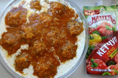 Тефтели с чечевицей в сметанно-томатной заливке, "махеевъ", россия: шаг 13