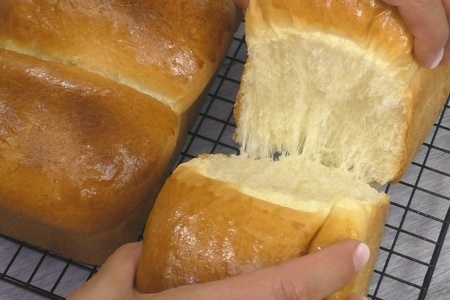 Японский молочный хлеб "хоккайдо": шаг 4