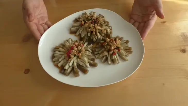 Закуска из баклажанов с фаршем: шаг 6