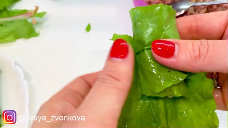 Долма из щавеля: шаг 6