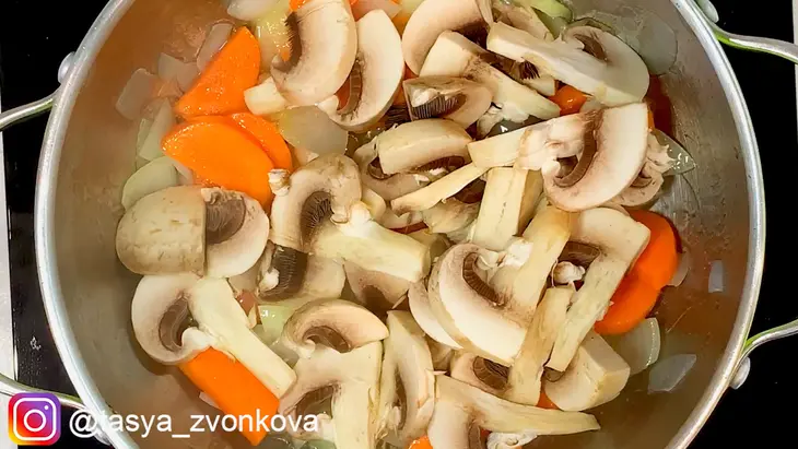 Суп пюре с грибами и гречкой: шаг 3