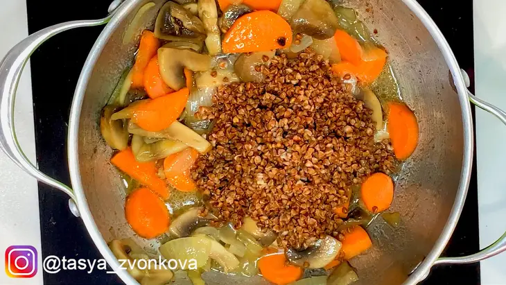 Суп пюре с грибами и гречкой: шаг 4