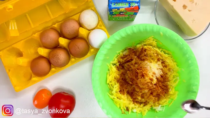 Запеканка с беконом: шаг 1