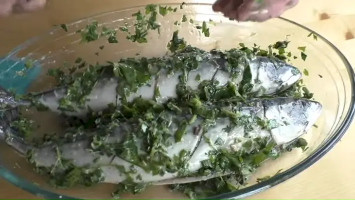 Маринованная скумбрия запеченная в духовке: шаг 5