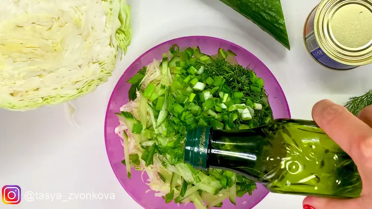 Салат из капусты с икрой: шаг 6