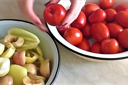Рецепт домашнего кетчупа с яблоками: шаг 1