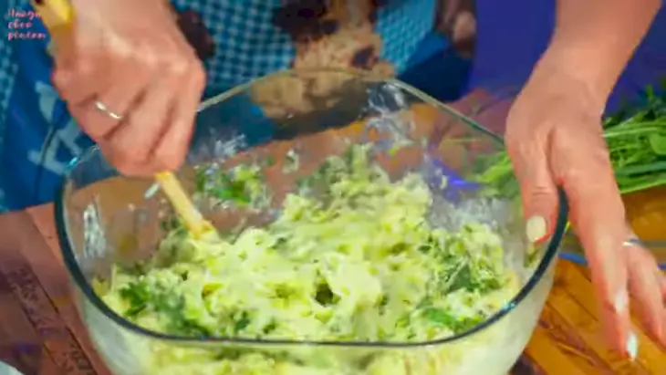 Кабачковый закусочный торт с помидорами: шаг 3