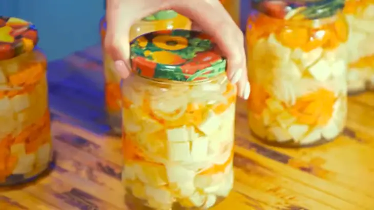 Маринованные кабачки с морковью на предстоящую зиму: шаг 8