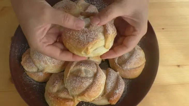 Булочки с творожной начинкой: шаг 7