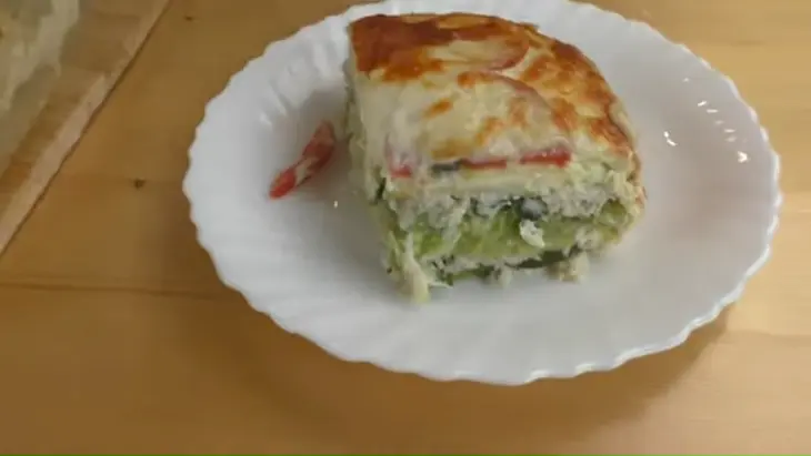 Рецепт запеканки с кабачками, фаршем и сыром: шаг 8