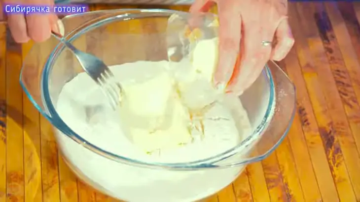 Домашнее творожное печенье с сахаром, для детей: шаг 3