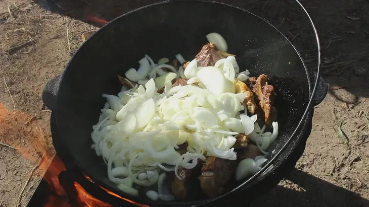 Чахохбили из курицы в казане: шаг 8