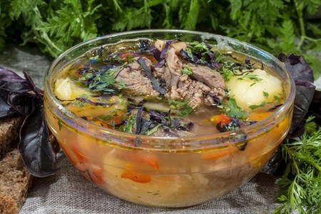 Суп-шурпа по-узбекски из баранины: шаг 9