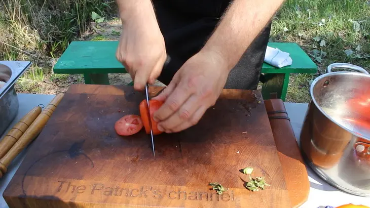 Думляма узбекская в казане: шаг 5